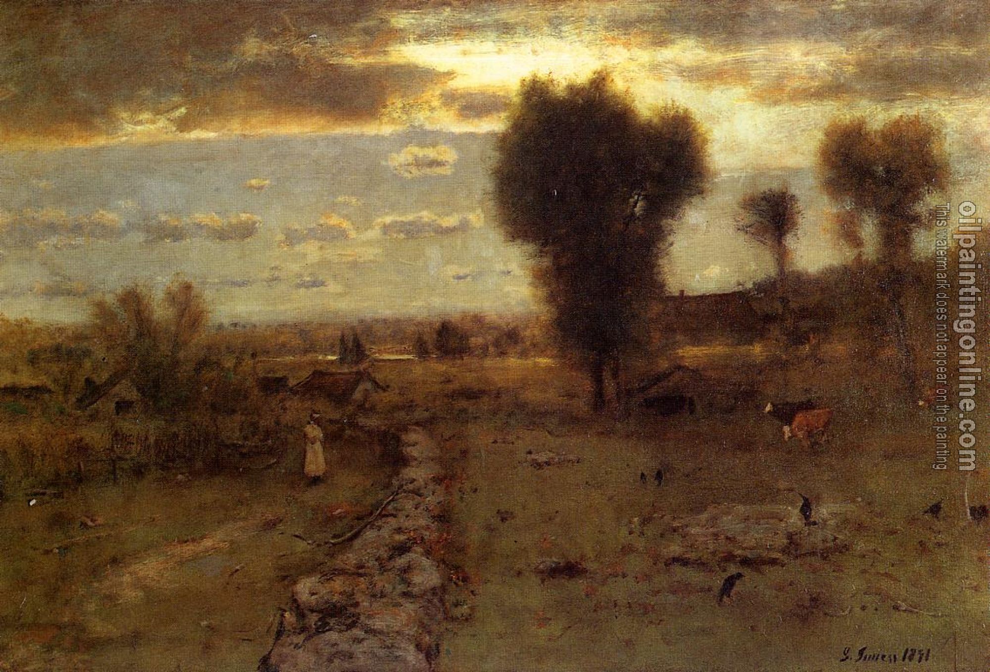 George Inness - The Clouded Sun